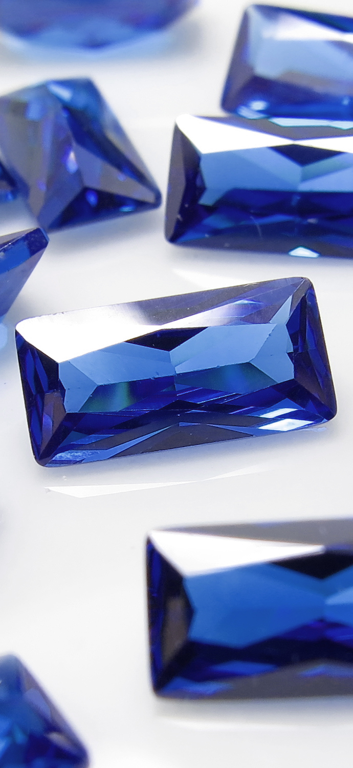 キュービックジルコニア cz ブルーサファイア【AAA】ルース・バゲット