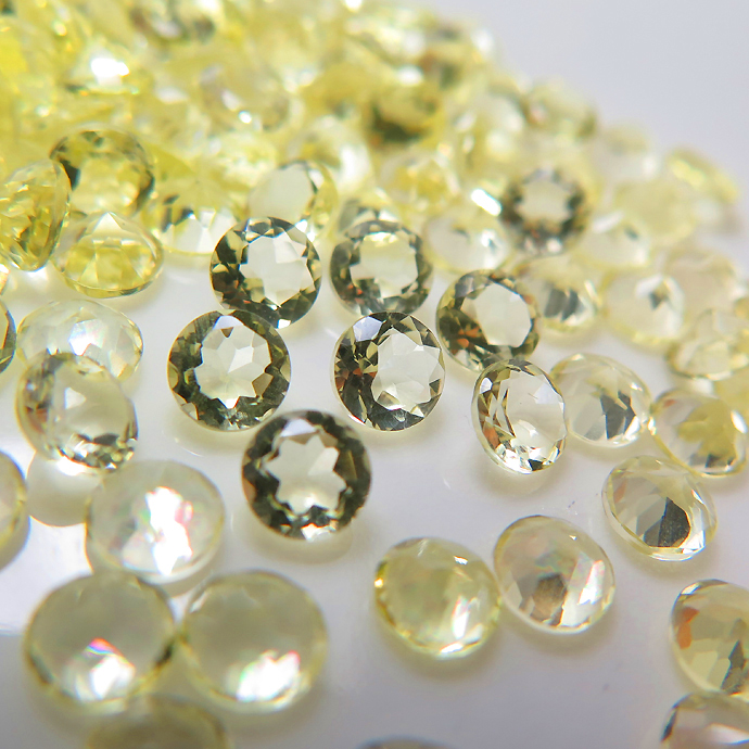 超大粒！レモンクォーツ ルース 54.369ct【日独宝石研究所