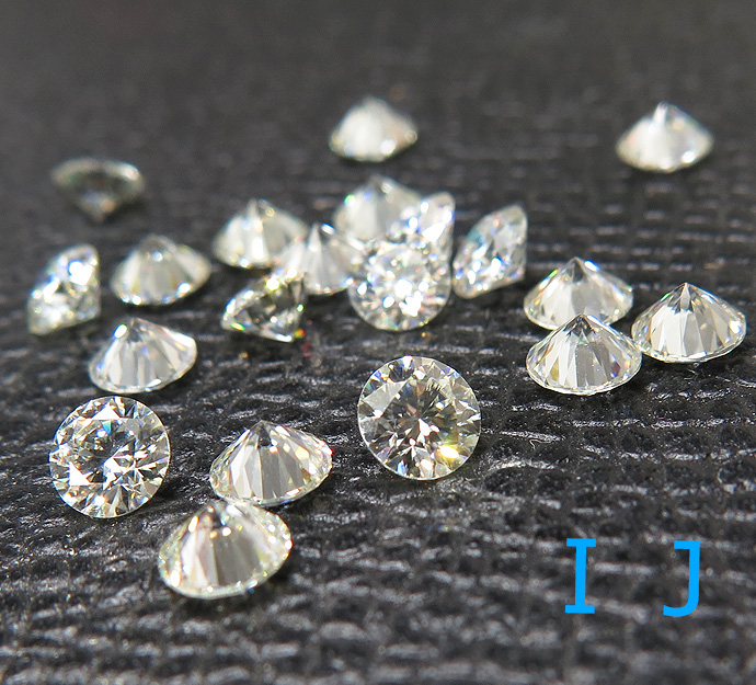 合成モアッサナイト（モアサナイト）ルース 人工ダイヤモンド類似石 IJカラー（裸石）ラウンド【3.5mm】ファセットカット（1個）