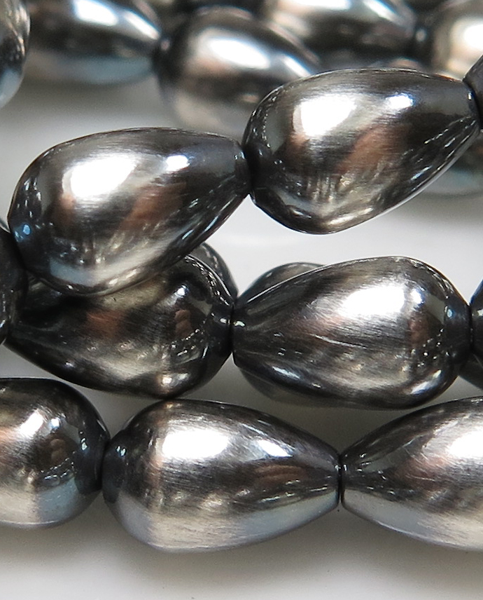 ナバホ ビーズ パール シルバー silver 925 ネックレス 燻銀 49 ナバホ